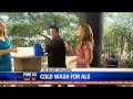 FOX 25 reporter Elizabeth Hopkins accepts the 'Ice Bucket Challenge'