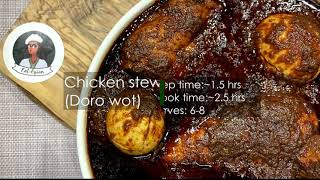 Doro Wot Ethiopian Style Chicken Stew