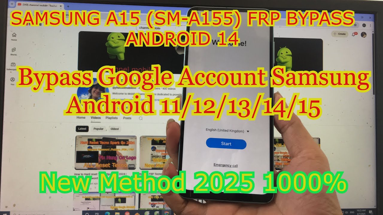 Samsung A15 Android 14 FRP Bypass | Bypass Google Samsung A15 Android 14 FRP Bypass | Bypass Google