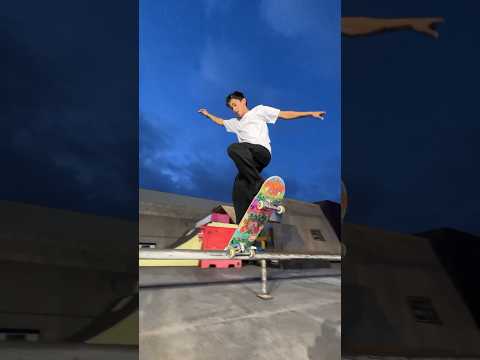 Skating a 12 foot rail‼️ #skateclipsdaily #skateboarding #skateramp #skateboardingisfun #rail