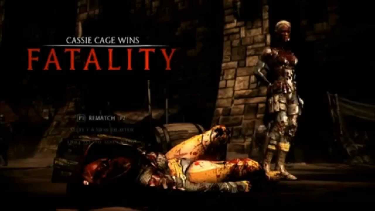 Mortal Kombat X All Fatalities On Cassie Cage - YouTube