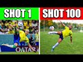 Famous Footballers Took 1 Shot.. I Took 100 & Scored __