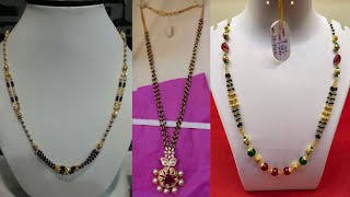 Latest Black Beads Short Chain Designs.ligh Weight Black Beads. . .