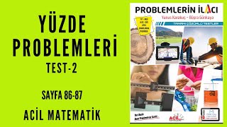 Problemleri̇n İlaci Soru Bankasi Acil Matematik-Sayfa 86-87