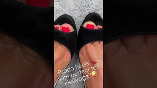 Prada Peeptoe High Heels With Perfect Toe Cleavage?
