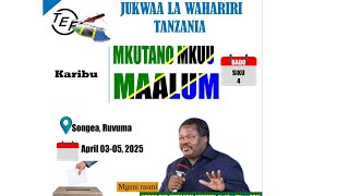 Dk Emmanuel Nchimbi Anazungumza Na Jukwaa La Wahariri Songea Muda Huu