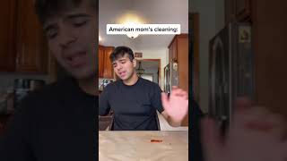 American Vs. Arab Moms Cleaning