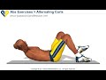 Alternating Curls abs exercise