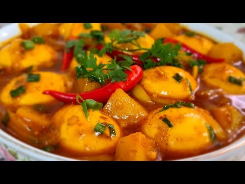 CÁCH LÀM TRỨNG GÀ NẤU CA RI LẠ MIỆNG CHO BỮA SÁNG CUỐI TUẦN