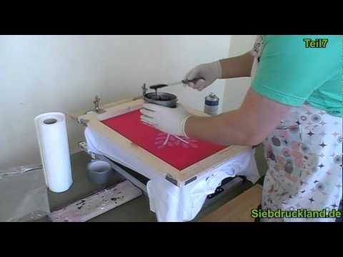 Siebdruck selber machen Teil 7 - YouTube