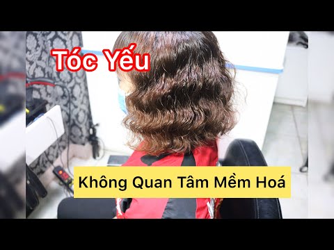 Uốn Xoăn Sóng Trên Nền Tóc Yếu, Không Lo Bị Cháy, Không Quan Tâm Mềm Hóa