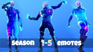 Fortnite SEASON Emotes on New! GALAXY SKIN! Fortnite Battle Royale