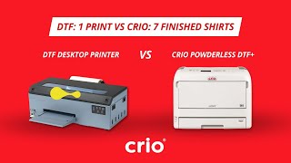 Dtf 1 Print Vs Crio 7 Finished Shirts In Under 7 Minutes