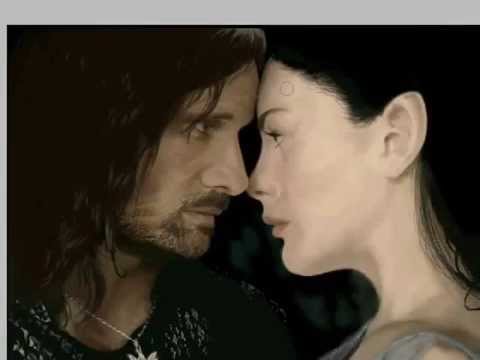 LOTR - Lord of the Rings Aragorn and Arwen Speed Painting