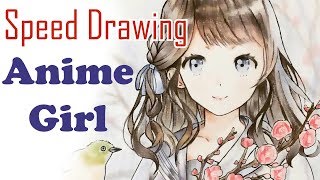 Speed Drawing Anime Girl