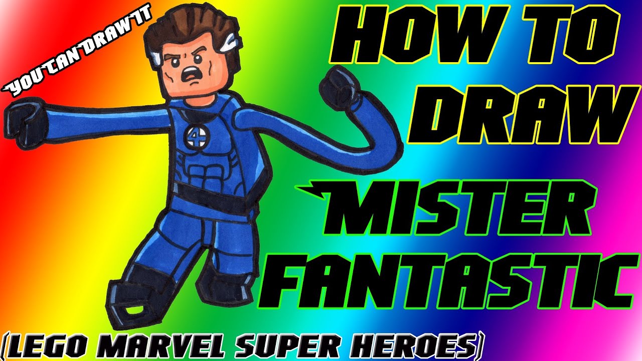 How To Draw Mister Fantastic from Lego Marvel Super Heroes YouCanDrawIt