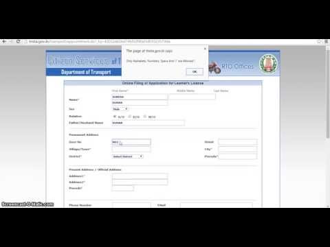 How to apply Learner License - LLR online in Chennai
