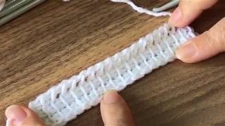 Tunus işi örgü tekniği (Yeni başlayanlar için) Tunisian knitting technique for b