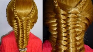 Лёгкая причёска для длинных волос для детей Лёгкая причёска для длинных волос для детей
