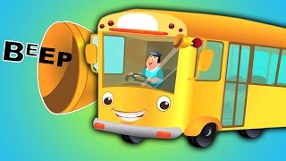Wheels On The Bus Song Rodas No Ônibus Crianças Música Rimas De Berçário Das Crianças