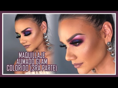 😱Maquillaje AHUMADO GLAM Paso a Paso 😍COLORIDO🔥 3RA PARTE