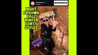 Olivia Pierson Wearing A Shiny Black Tie Waist Leather Coat Womens Winter Fashion Trends