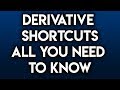 Derivative Shortcuts Derivative Rules (Power/Product/Quotient/Chain/Trig/Exponential/Log/Rules)