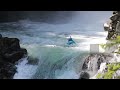 Kayaker saved just before swimming over a 60 foot waterfall!!