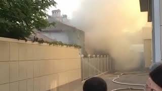 Видео Пожар на улице Октябрьской в Пятигорске от ЧП Ставрополь, Октябрьская улица, Пятигорск, Россия