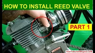 How To Install Reed Valve 40mm How To Build a Motorized Bike Part 22