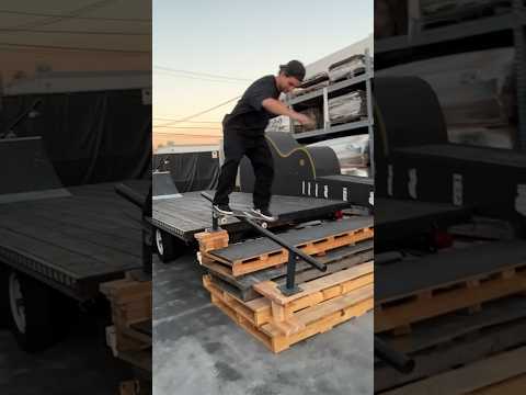 Skating a super sketchy rail‼️ #skateclipsdaily #skateboarding #miniramp #skatetricks #skate