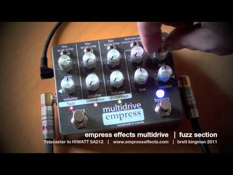 Empress Effects MULTIDRIVE: FUZZ component only demo. Telecaster to HIWATT SA212.
