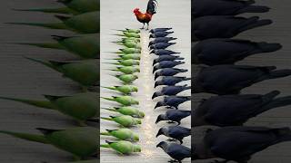 Crow Sound Crows, Indian Talking Parrots, And A Rooster Team Up To Prove Theyre Genius Birds