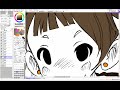Easy Paint Tool Saï Coloring process / tutorial