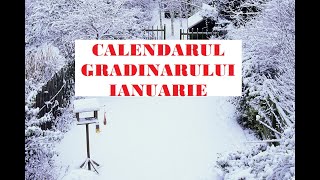 Calendarul Grădinarului- Ianuarie.