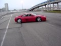 Ferrari 348 GTS does a double doughnut nice exhaust sound + reving engine