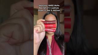 Mars Matte Box Set Of 3 Lipsticks 01-Red & Maroon