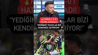 🔥🔥🔥Farioli, Fenerbahçe karşısında uğradığı 5-0’lık hezimeti hatırlamakta zorland