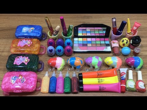 MIXING MAKEUP AND CLAY INTO STORE BOUGHT SLIME !! MOST SATISFYING SLIME VIDEO