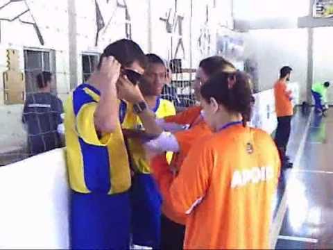 Paraolimpíadas Escolares 2010 - Futebol de 5 -- Bastidores antes do jogo Minas x Rio