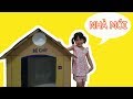 Bé Chip được Ba làm cho ngôi nhà bằng thùng giấy carton mini nhỏ nhỏ xinh xing - ChipKen TV