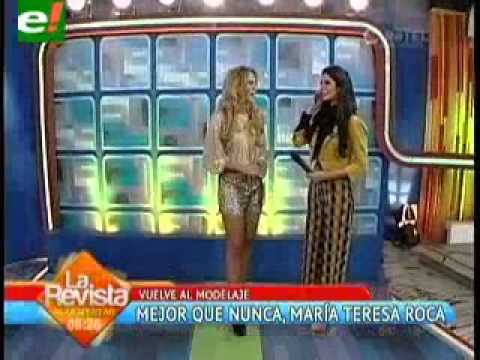 MarÃa Teresa Roca vuelve al modelaje, más sensual que nunca boliviana