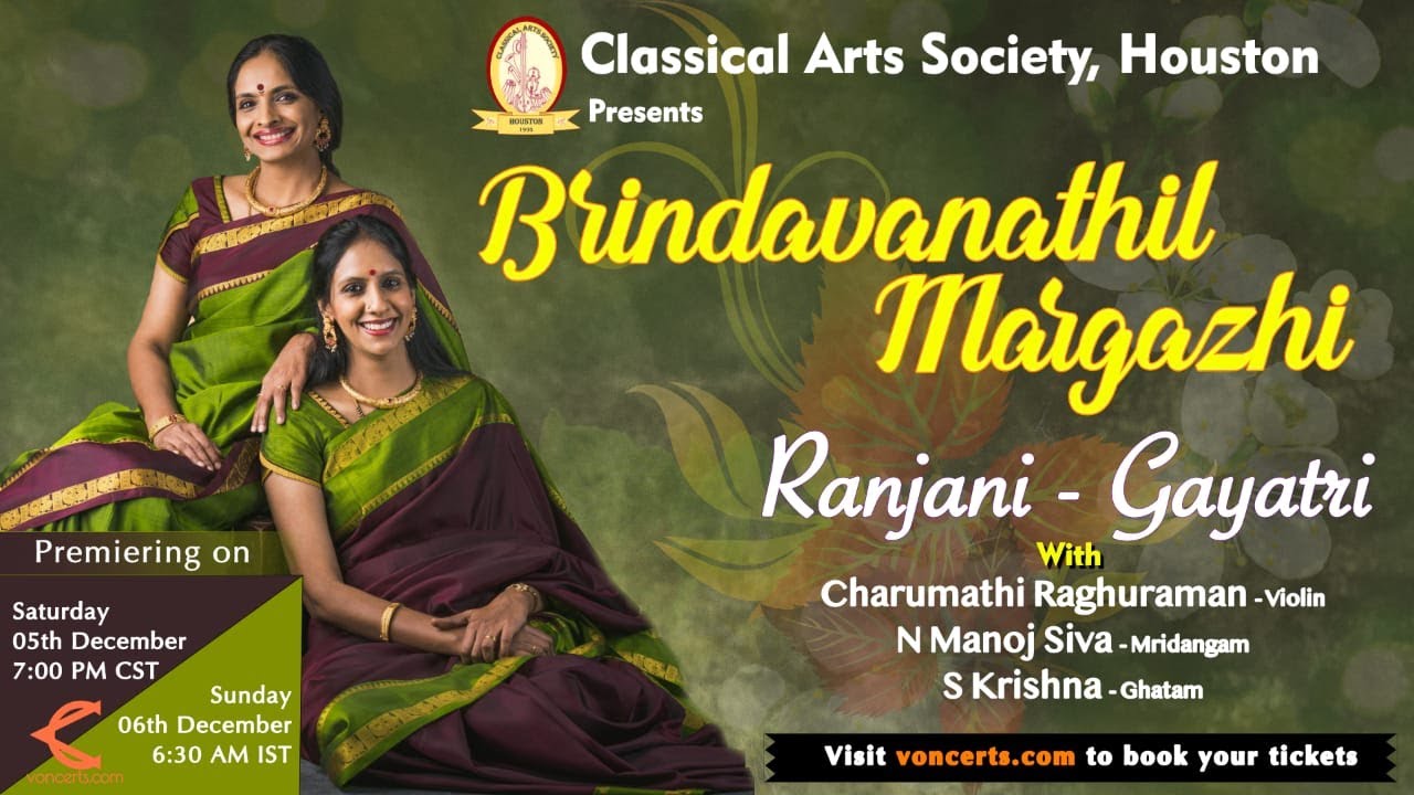 Brindavanthil Margazhi | A Promo| Ranjani Gayatri Concert |