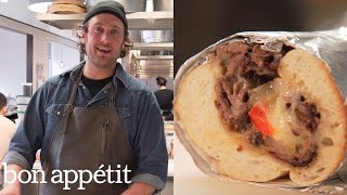 Brad Makes Party-Ready Cheesesteaks | From the Test Kitchen | Bon Appetit Brad Makes Party-Ready Cheesesteaks | From the Test Kitchen | Bon Appetit