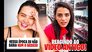 Reagindo A Minha Primeira Compra De Maquiagem Eu Não Sabia Como Usar Nada