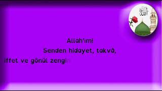 Allahım Senden Hidayet, Takvâ, Iffet