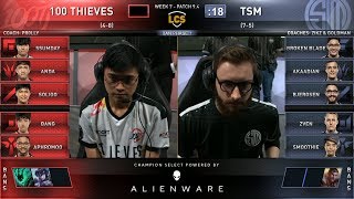 100T vs TSM - 2019 LCS Spring Split Week 7 Day 1 - 100 Thieves vs Team SoloMid