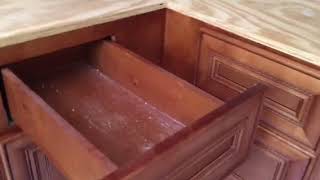 Pecan Rope Kitchen Cabinets