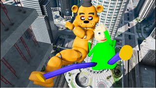 Gta 5 Fnaf Freddy Vs Baldi Ragdolls, Falls & Fails Compilation Euphoriaphysics