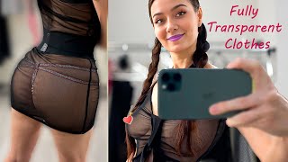 Transparent Try On Haul With Mirror View! | See-Through